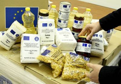 ALIMENTE UE. Peste 2.300 de kilograme de produse au fost distribuite în prima zi!